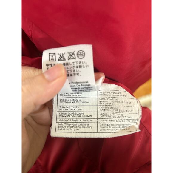 Eddie Bauer Quilted Red Down Fill Vest - Picture 7 of 8